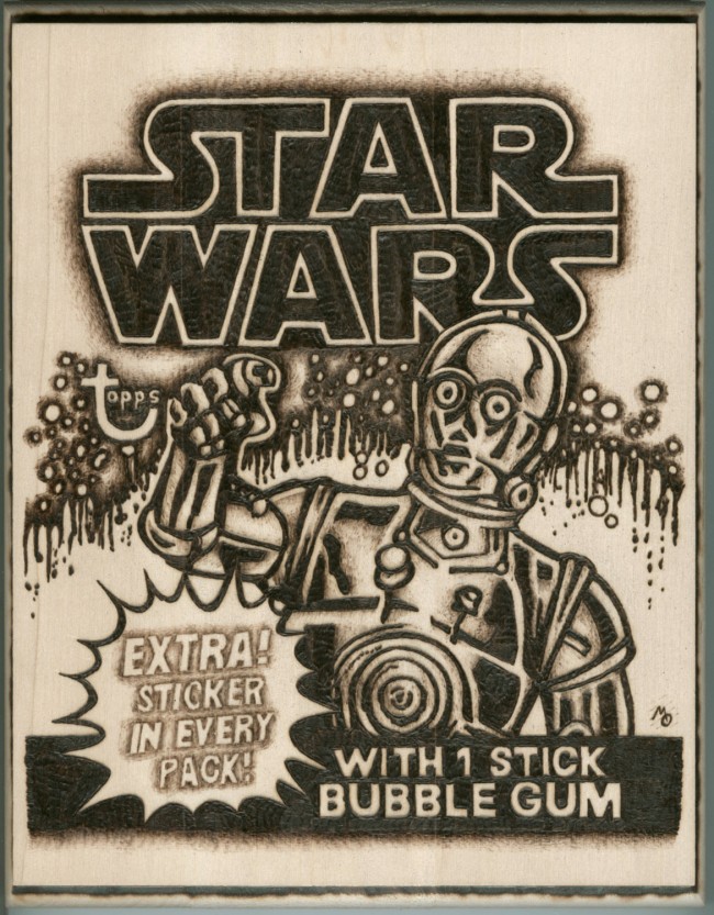 Sci-Fi Wood Burning Art