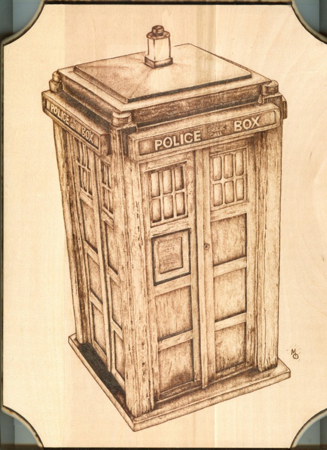 Sci-Fi Wood Burning Art