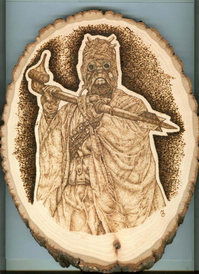 Sci-Fi Wood Burning Art