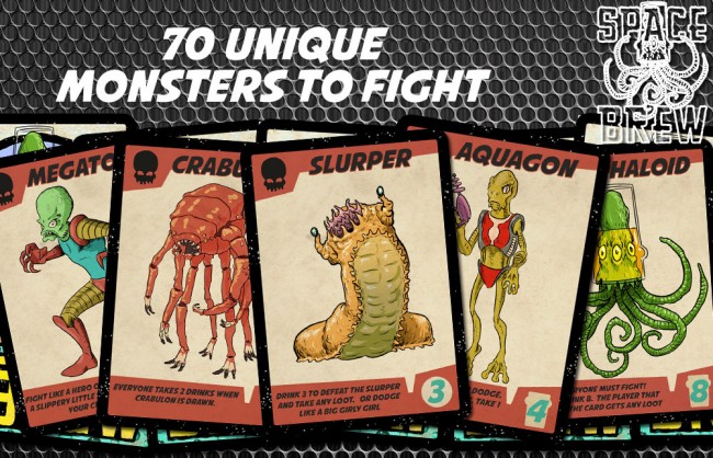Space Brew A Sci-fi Drinking Card Game
