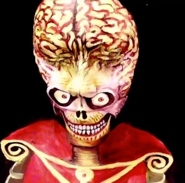 Stunning Mars Attacks Martian Face Paint