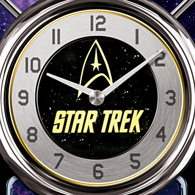 bradford exchange star trek cuckoo clock