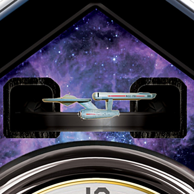 bradford exchange star trek cuckoo clock