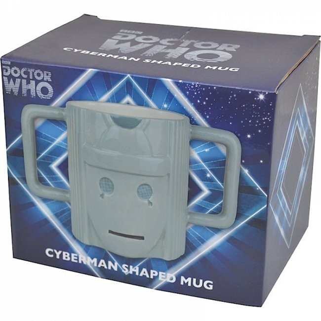 dr who cyberman mug