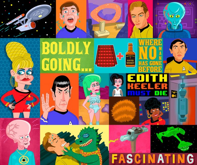 retro star trek wallpaper