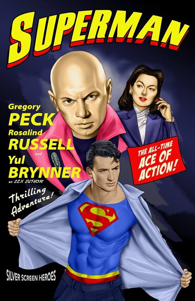 Classic Hollywood Stars in Superhero Movies