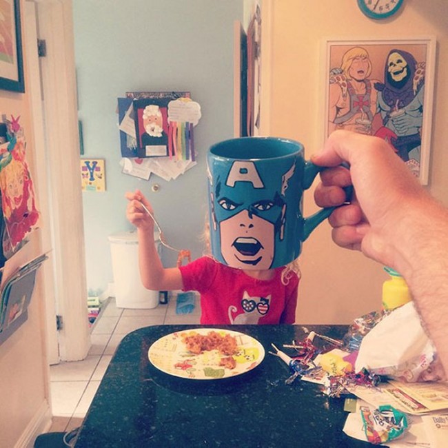Dad Turns His Kids Into Superheroes