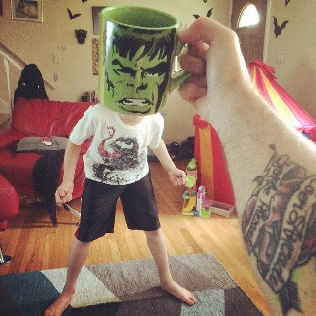 Dad Turns His Kids Into Superheroes