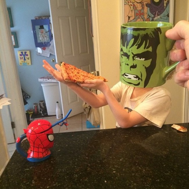 Dad Turns His Kids Into Superheroes