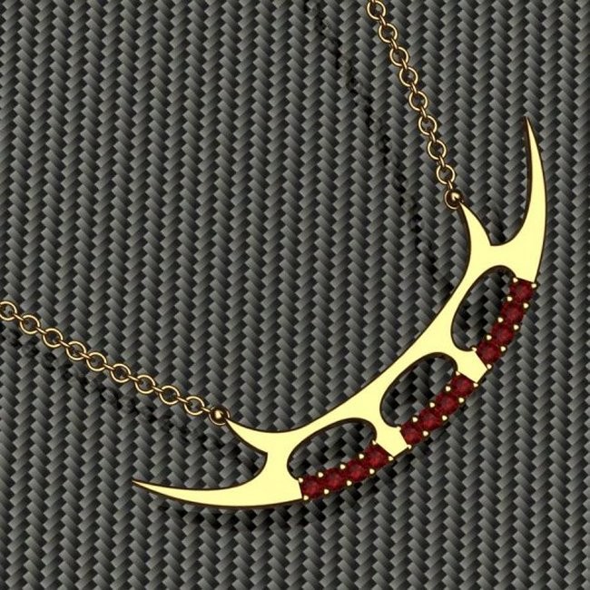 Klingon Bat'leth Necklace