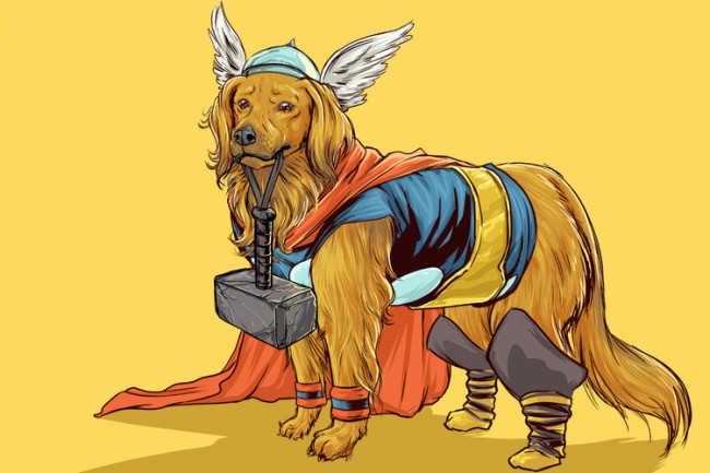 Marvel Superheroes As Dogs