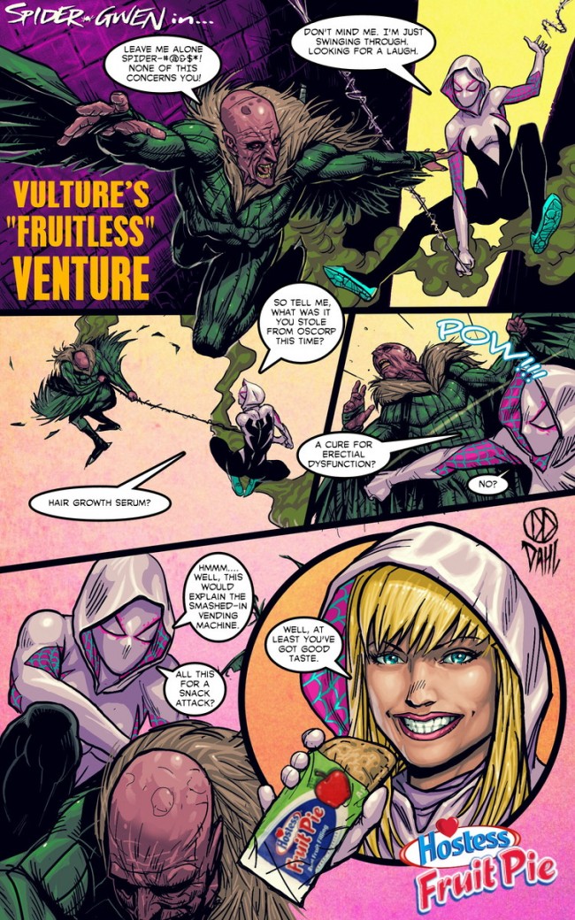 Modern Day Superhero Hostess Comic Book Ads