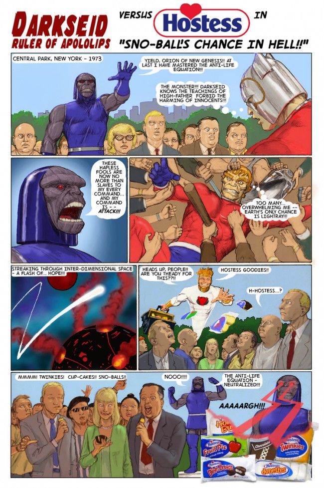 Modern Day Superhero Hostess Comic Book Ads