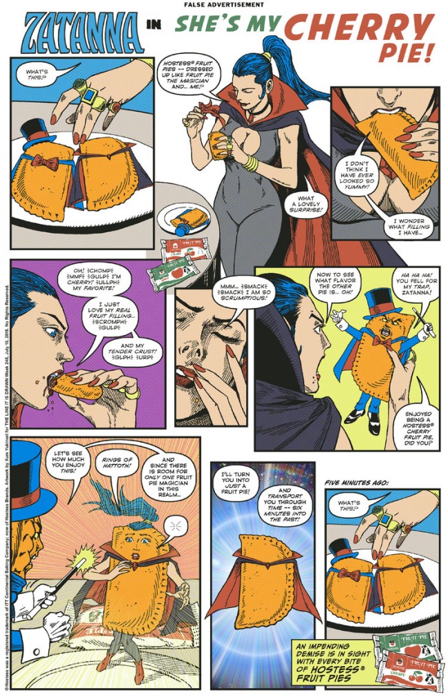 Modern Day Superhero Hostess Comic Book Ads