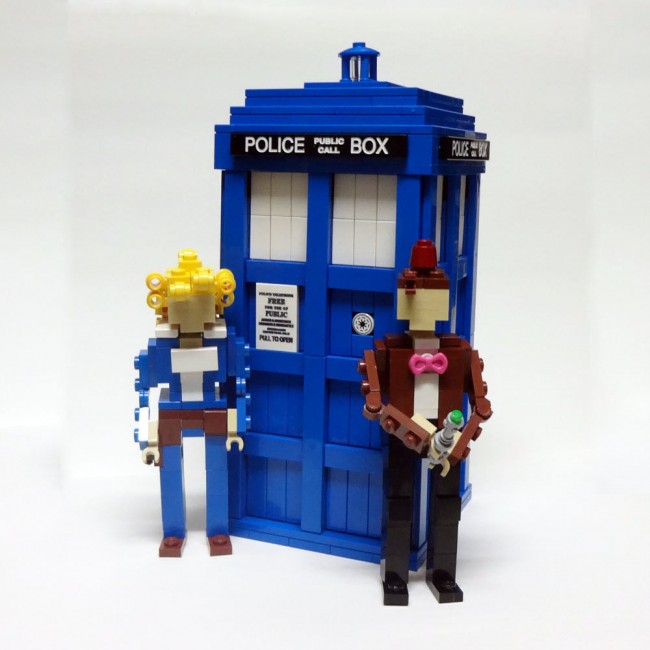 Sci Fi Lego Wedding Cake Toppers