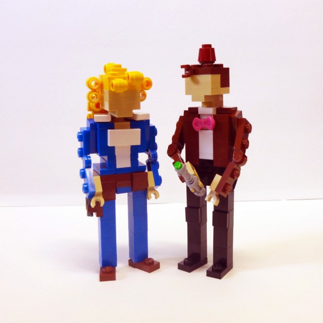 Sci Fi Lego Wedding Cake Toppers
