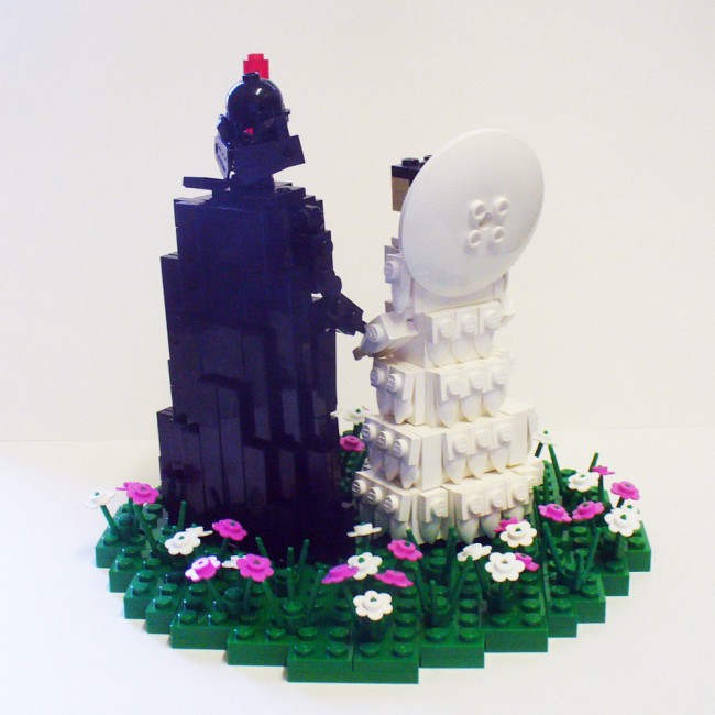Sci Fi Lego Wedding Cake Toppers
