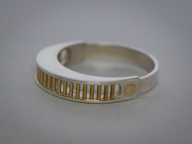 Star Trek TNG Geordi LaForge Sterling Silver Visor Ring