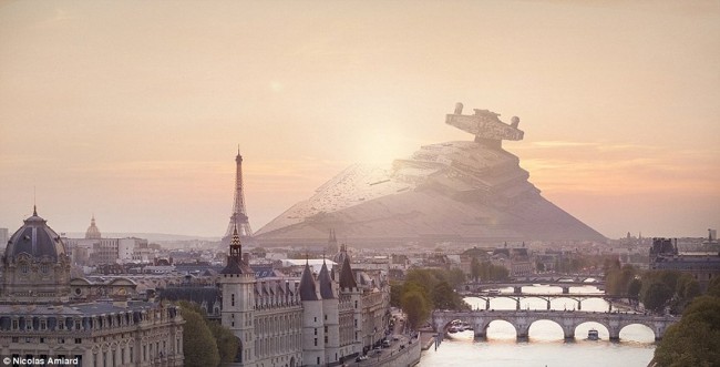 Star Wars Ships Crash In Major Cities