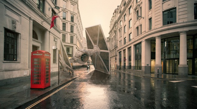 Star Wars Ships Crash In Major Cities