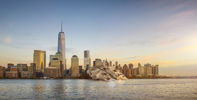 Star Wars Ships Crash In Major Cities