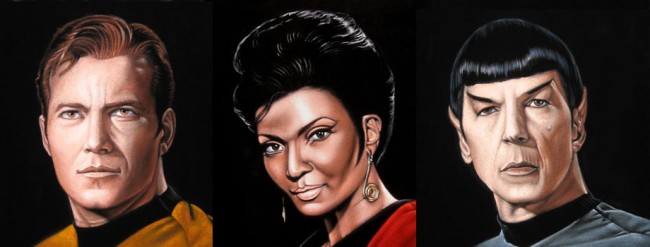 geeky black velvet paintings