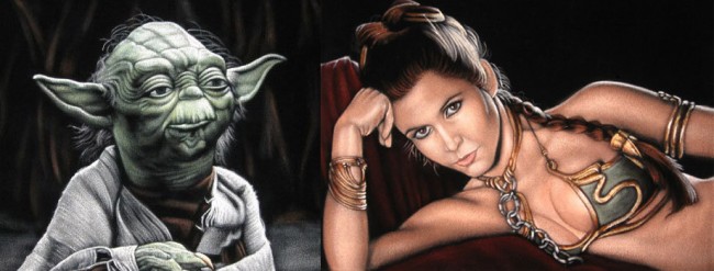 geeky black velvet paintings
