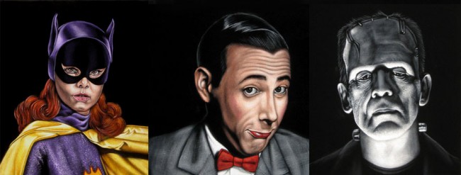 geeky black velvet paintings