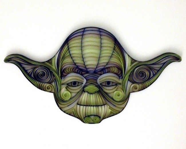 star wars quilled art