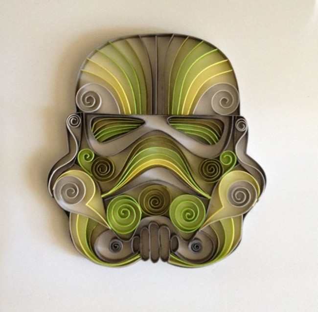 star wars quilled art