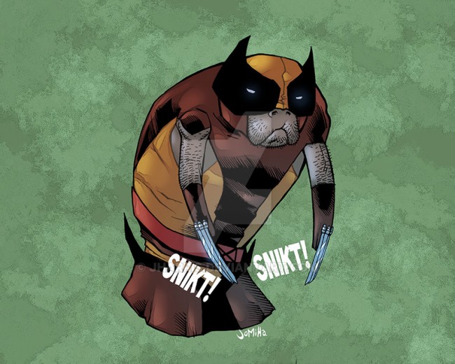 superheroes as manatees