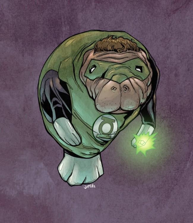 superheroes as manatees