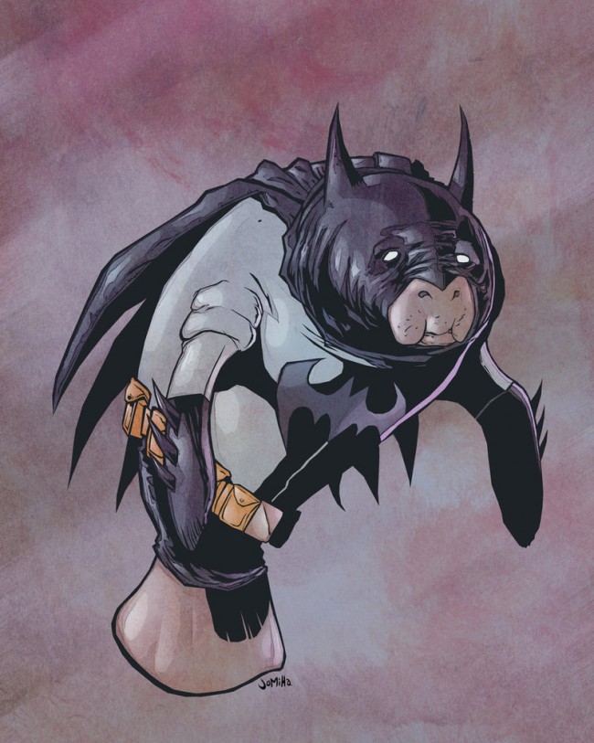 superheroes as manatees