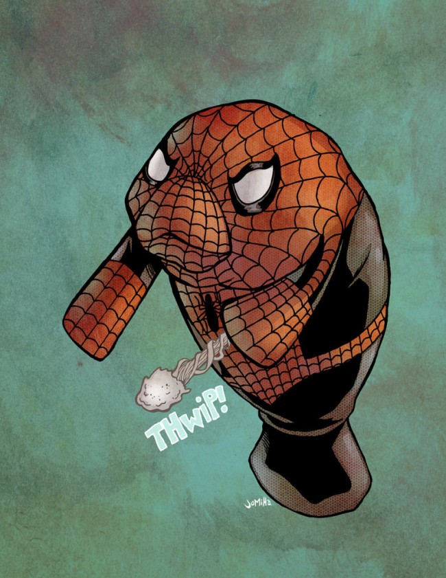 superheroes as manatees
