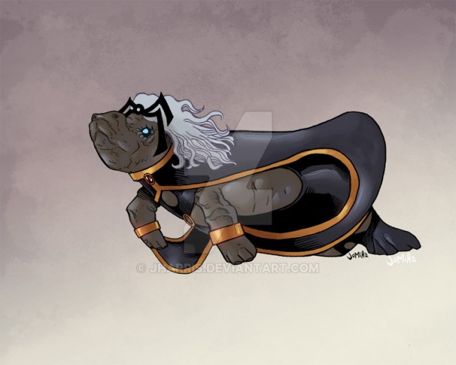 superheroes as manatees
