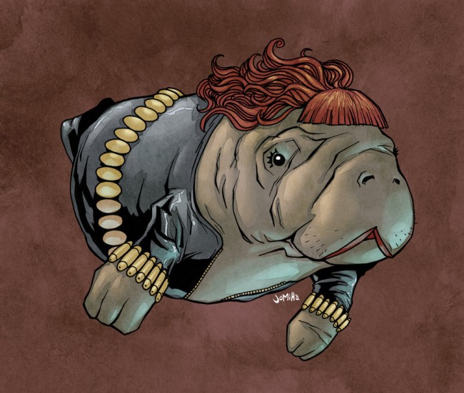 superheroes as manatees