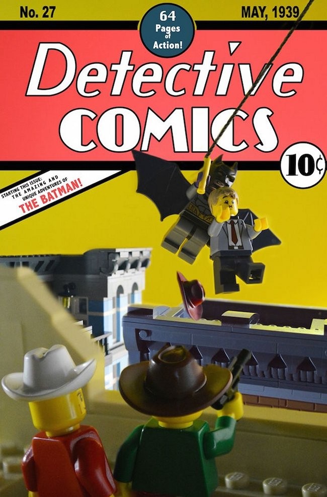 Classic Comic Book Covers Recreated In LEGO