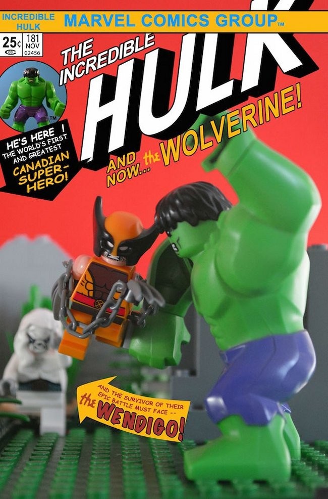 Classic Comic Book Covers Recreated In LEGO