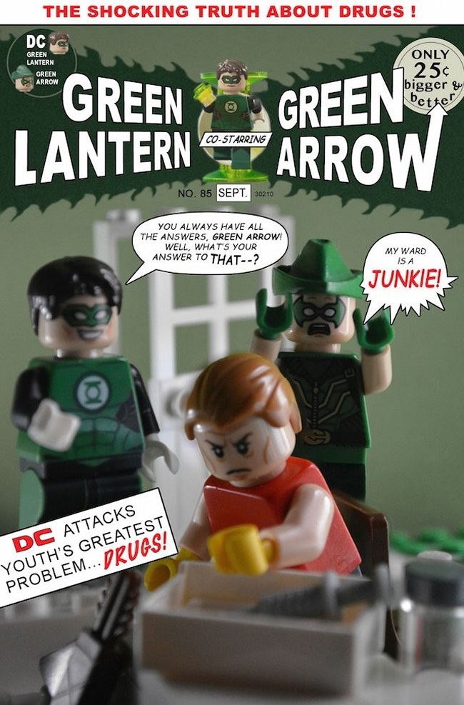 Classic Comic Book Covers Recreated In LEGO