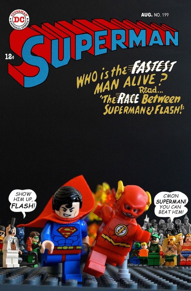 Classic Comic Book Covers Recreated In LEGO