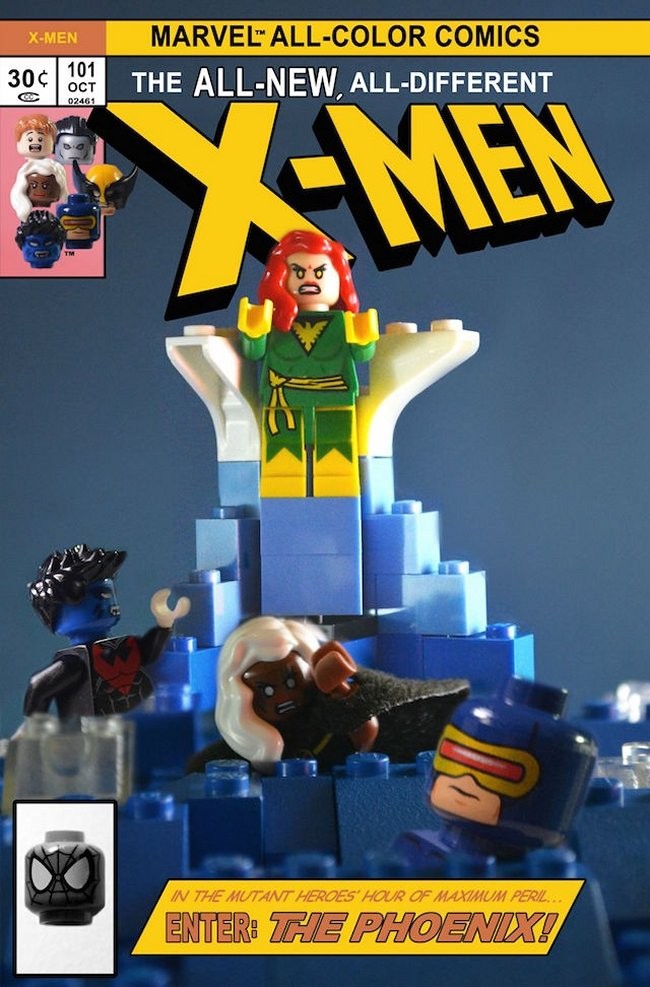 Classic Comic Book Covers Recreated In LEGO