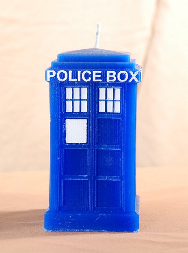 Doctor Who TARDIS Candle