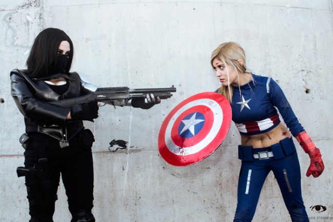 Female Captain America Cosplay