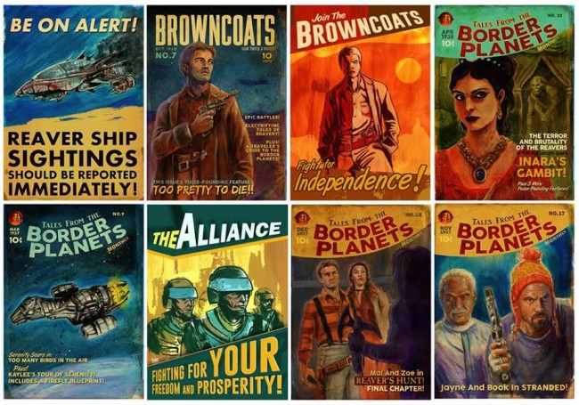 Firefly Pulp Novel Covers