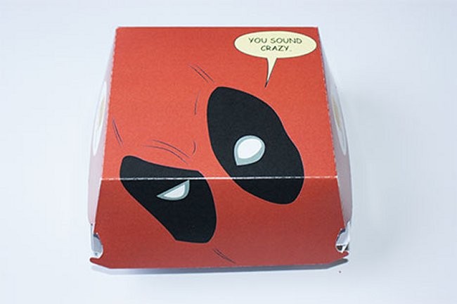 Marvel Superhero Burger Packaging