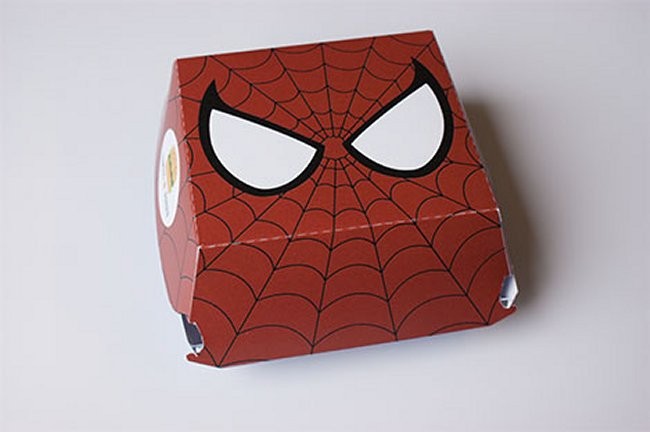 Marvel Superhero Burger Packaging