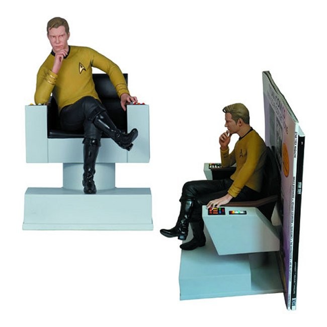 Star Trek The Original Series Captain Kirk Statue Bookend