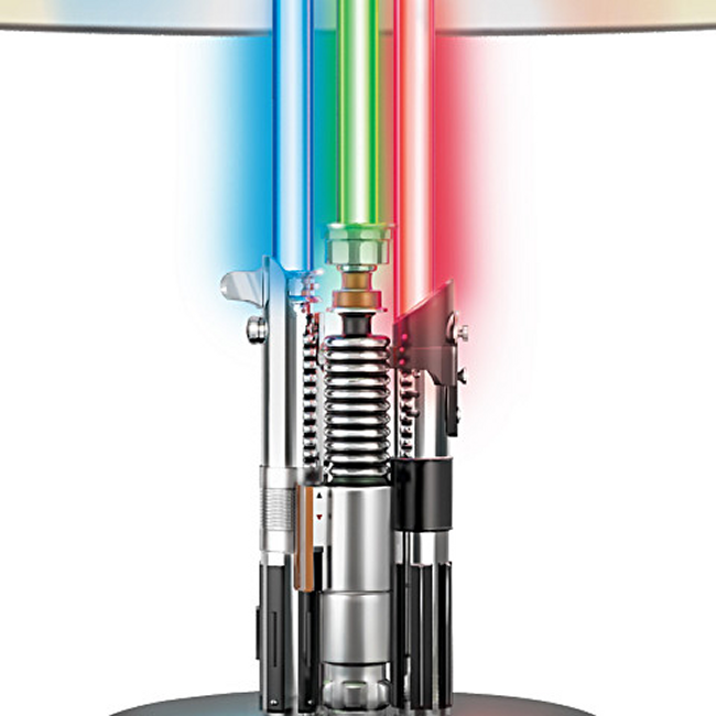 Star Wars Lamp With Illuminated Lightsabers