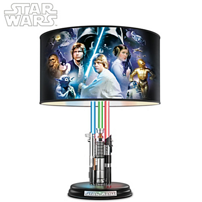 Star Wars Lamp With Illuminated Lightsabers