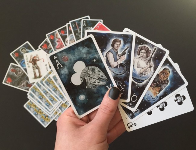 Star Wars Watercolor Playing Cards